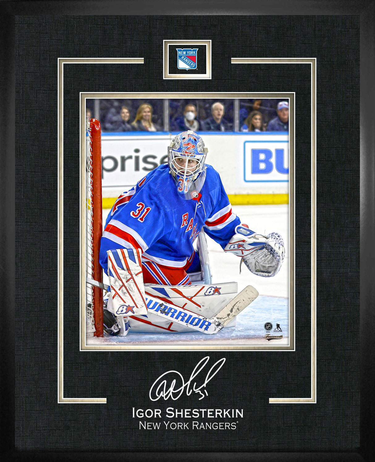 Igor Shesterkin 16x20 Replica Signature Frame Rangers