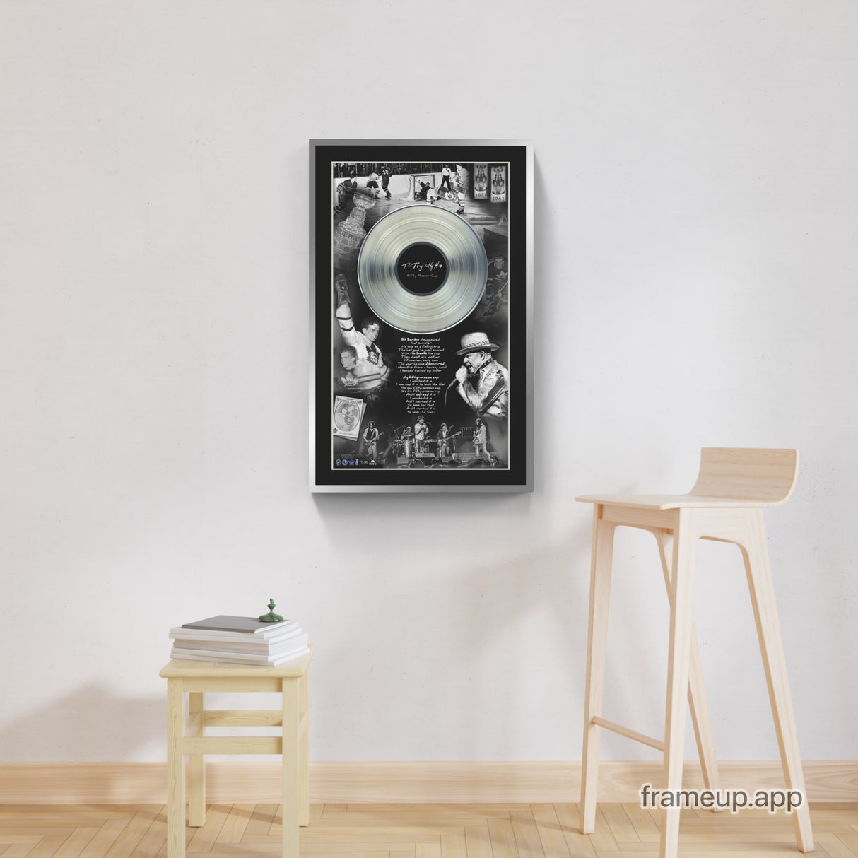 The Tragically Hip and Bill Barilko Framed Collage with Platinum LP