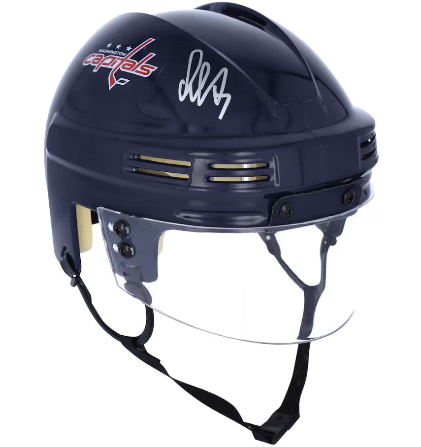Alex Ovechkin Signed Navy Mini Helmet Washington Capitals - AUCTION