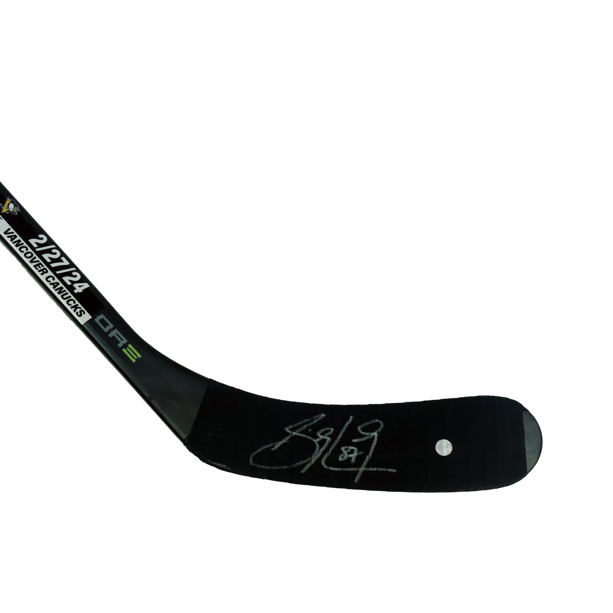 Sidney Crosby Signed Pittsburgh Penguins Multi-Game Used Stick vs Philadelphia Flyers (2/25/24) and Vancouver Canucks (2/27/24) (ST-206)