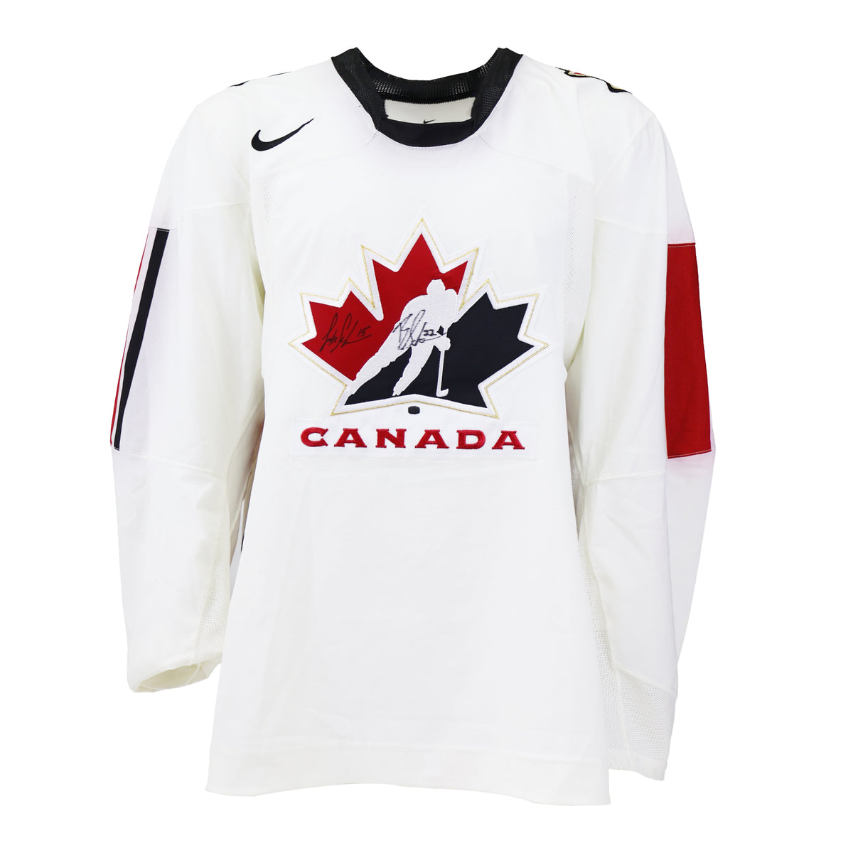 Luke Schenn & Brandon Sutter Dual Signed 2008 IIHF World Junior Championship Game Model Jersey - AUCTION