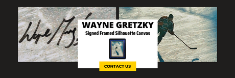 Wayne Gretzky Signed Framed "The Silhouette" Canvas