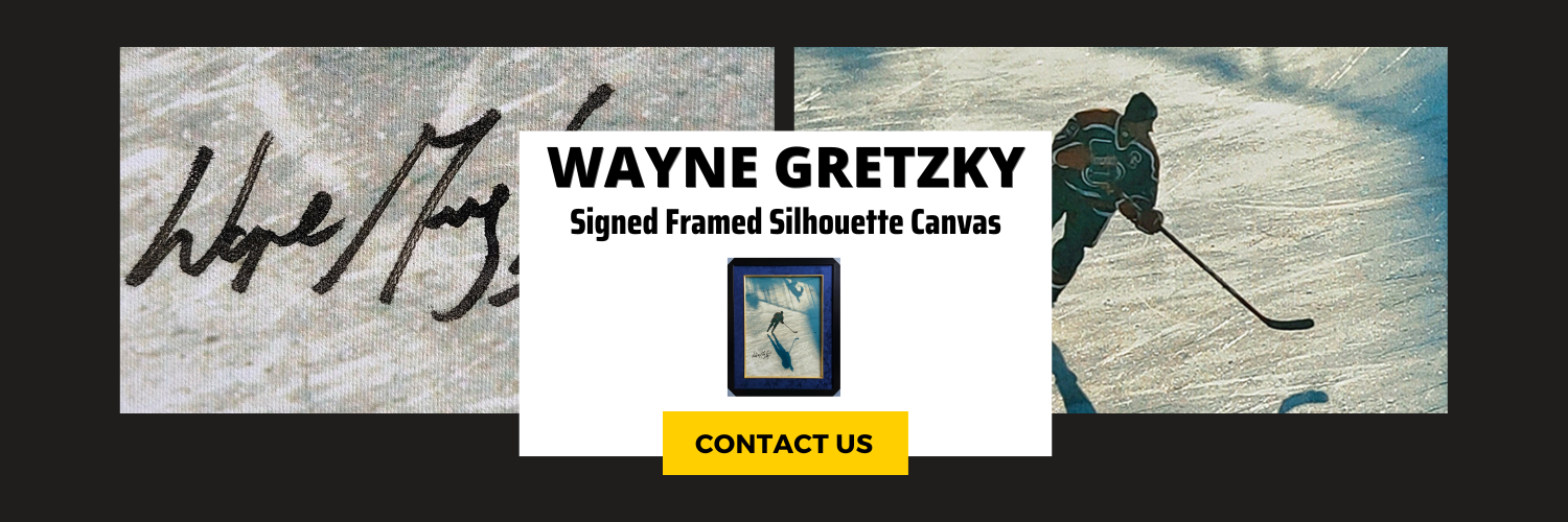Wayne Gretzky Signed Framed "The Silhouette" Canvas