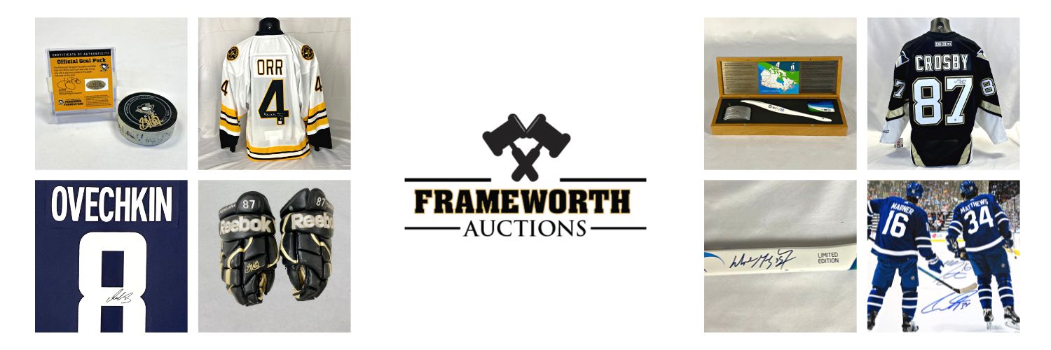 Mar. 27-Apr. 7 Frameworth Auctions Collection. Frameworth Sports. Classic Auctions. NHL Auctions.