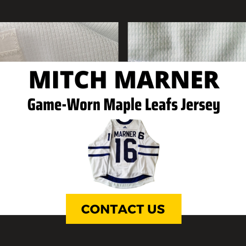 Mitch Marner Game-Worn Toronto Maple Leafs Adidas Auth. Jersey (Game 3 of the Playoffs vs Montreal Canadiens)