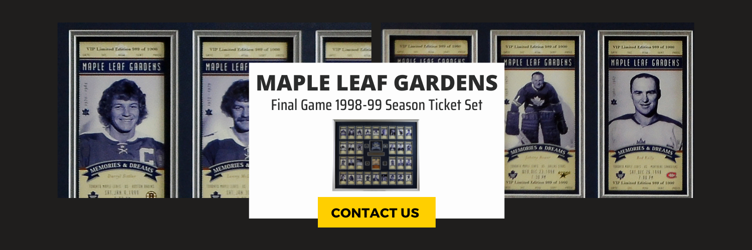 Maple Leaf Gardens Final Game 1998-99 Season Ticket Set in Deluxe Frame