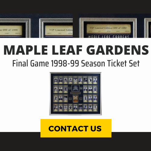 Maple Leaf Gardens Final Game 1998-99 Season Ticket Set in Deluxe Frame