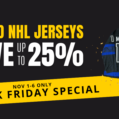 THIS WEEK ONLY - Save 25% on select signed NHL Jerseys!
