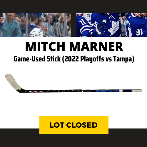 Mitch Marner Game-Used TRUE Catalyst 9X Stick (Round 1, 2022 Playoffs)