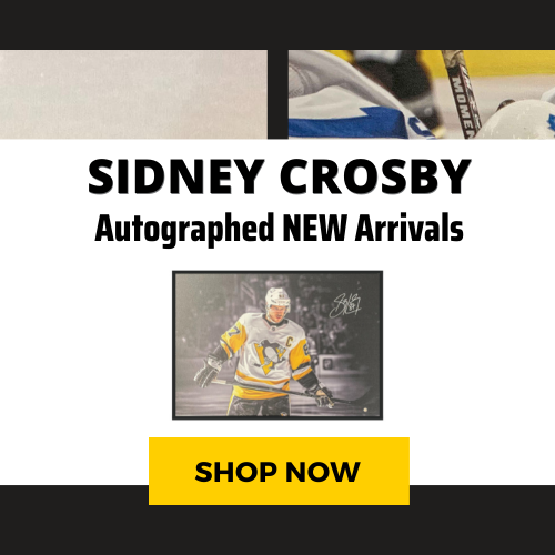 Sidney Crosby autographed pittsburgh penguins memorabilia
