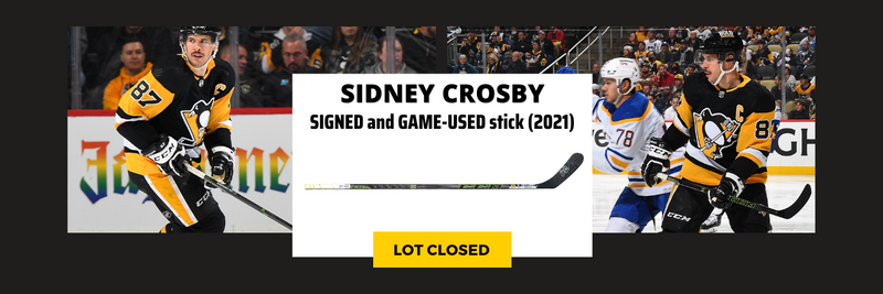 Sidney Crosby Autographed Pittsburgh Penguins Logo Stick Blade W