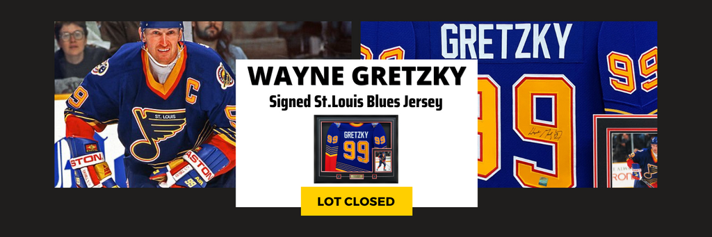 Wayne Gretzky Signed Framed St. Louis Blues Jersey