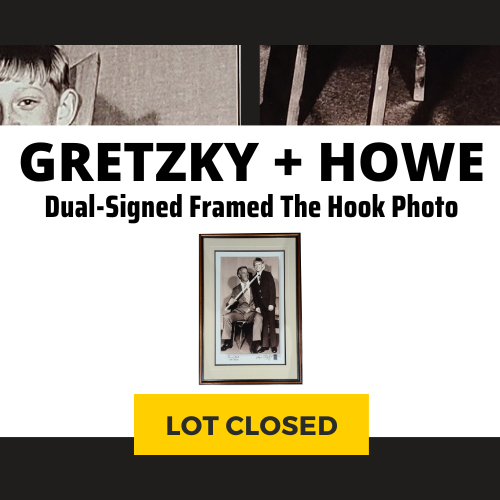 Wayne Gretzky and Gordie Howe Dual-Signed Framed “The Hook” Limited Edition Photo