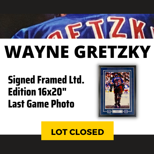 Wayne Gretzky Signed New York Rangers Memorabilia