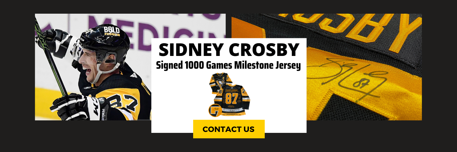 Sidney Crosby Signed 1000 Games Pittsburgh Penguins Milestone Limited Edition Jersey