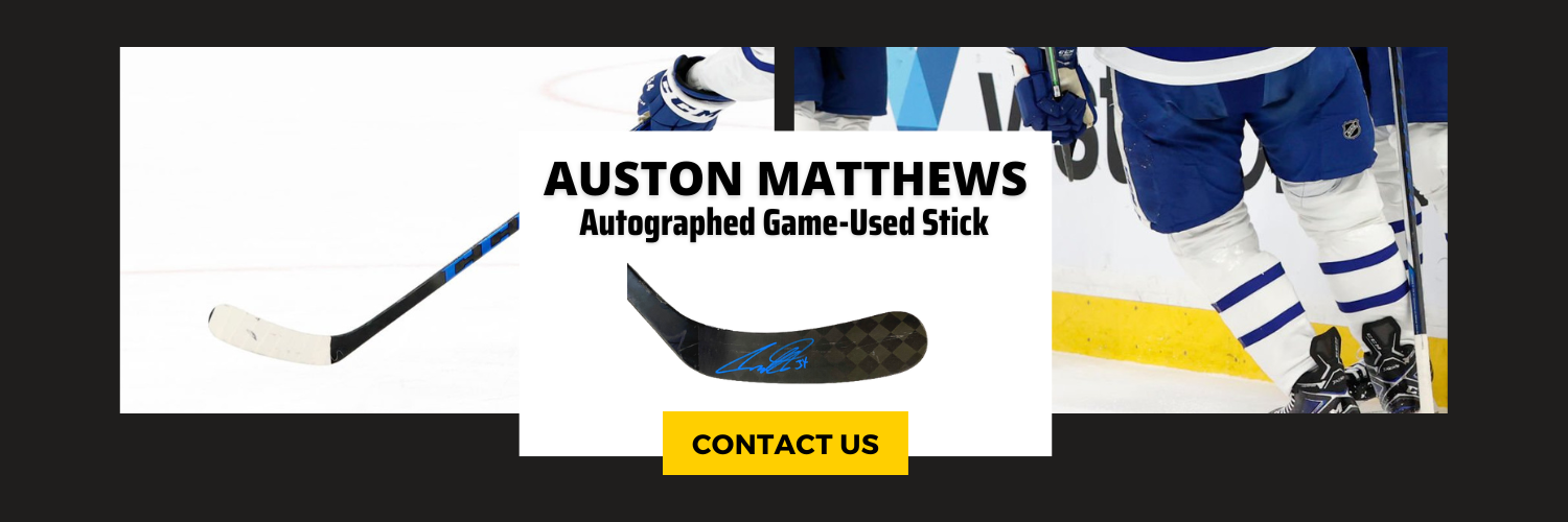 Auston Matthews Signed and Game Used Stick vs Boston Bruins (2022)