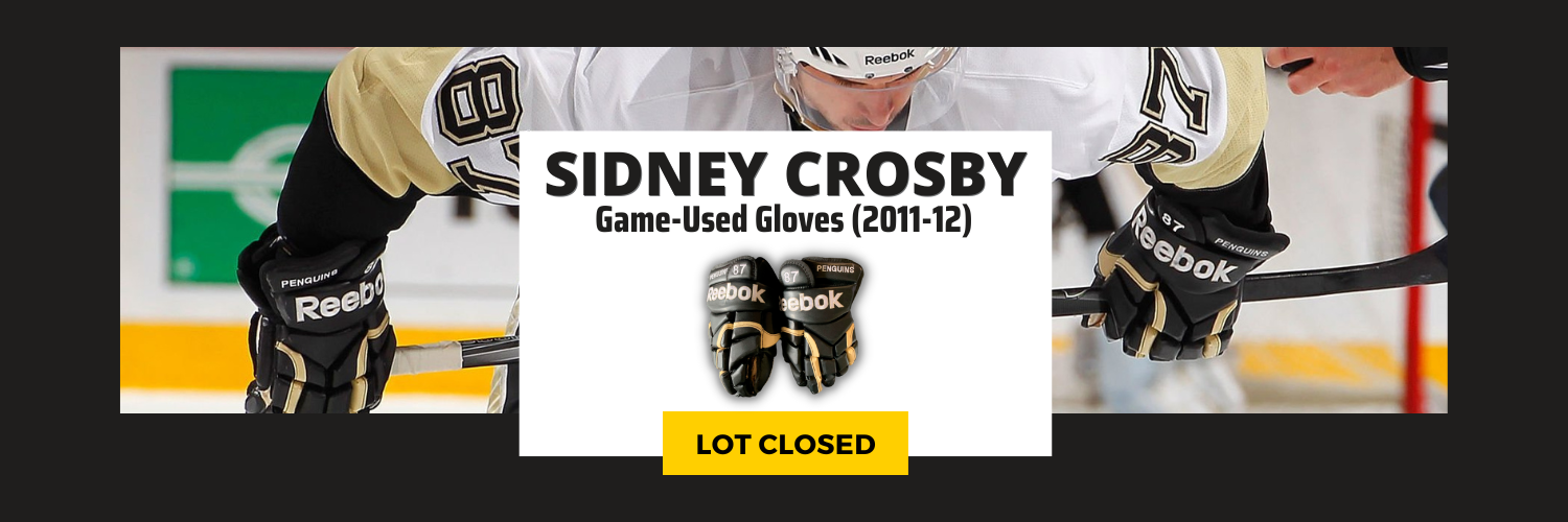 Sidney Crosby Game Used Pittsburgh Penguins Gloves (2011-12)