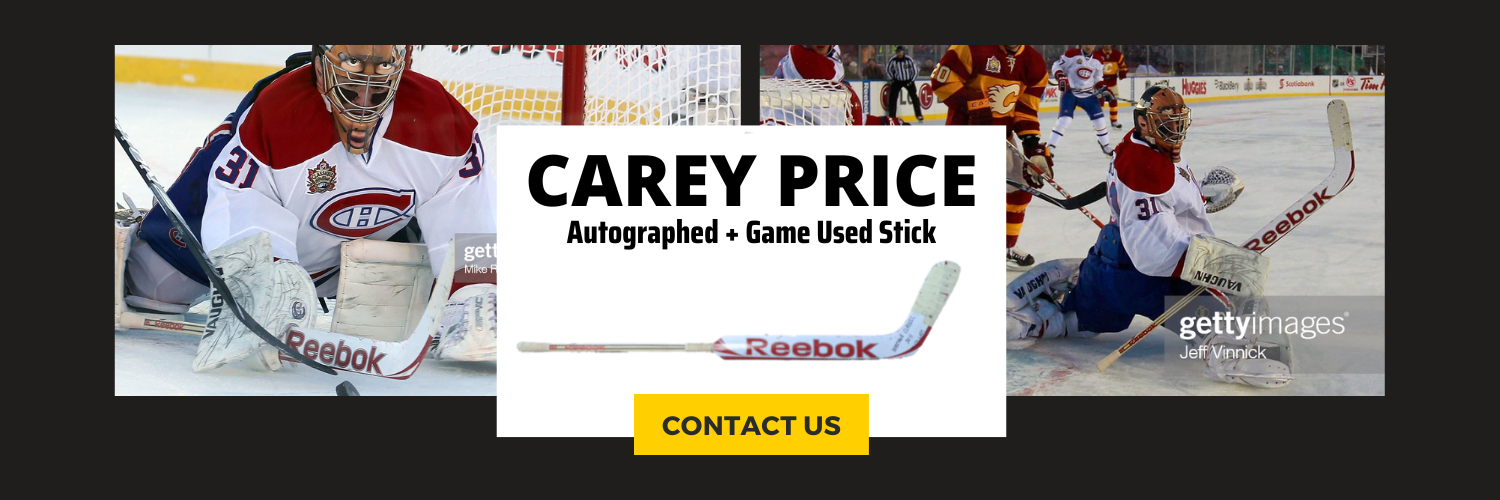 Carey Price Signed and Game Used Stick (2011 Heritage Classic)