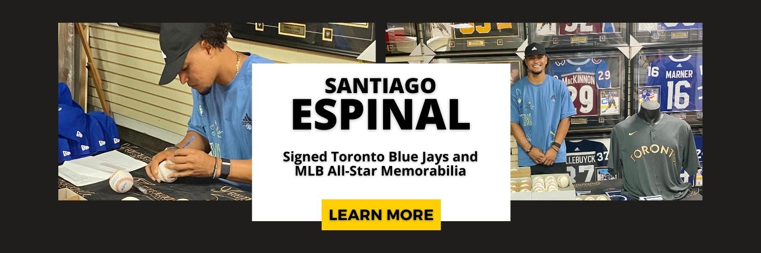 COMING SOON: Santiago Espinal Signed Blue Jays and MLB All-Star Memorabilia