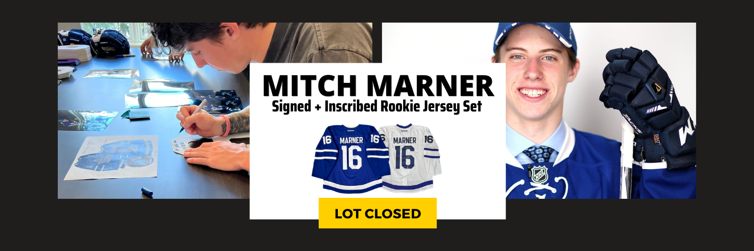 Mitch Marner Signed and Inscribed Team Issued Toronto Maple Leafs Adidas Auth. Rookie Jersey Set (Limited Edition 2/6)