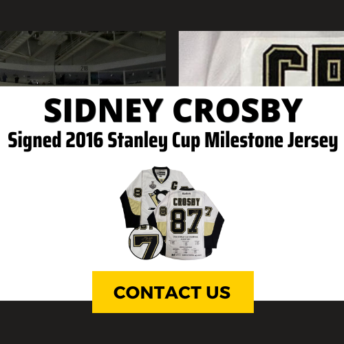 Sidney Crosby Signed Pittsburgh Penguins 2016 Stanley Cup Milestone Jersey