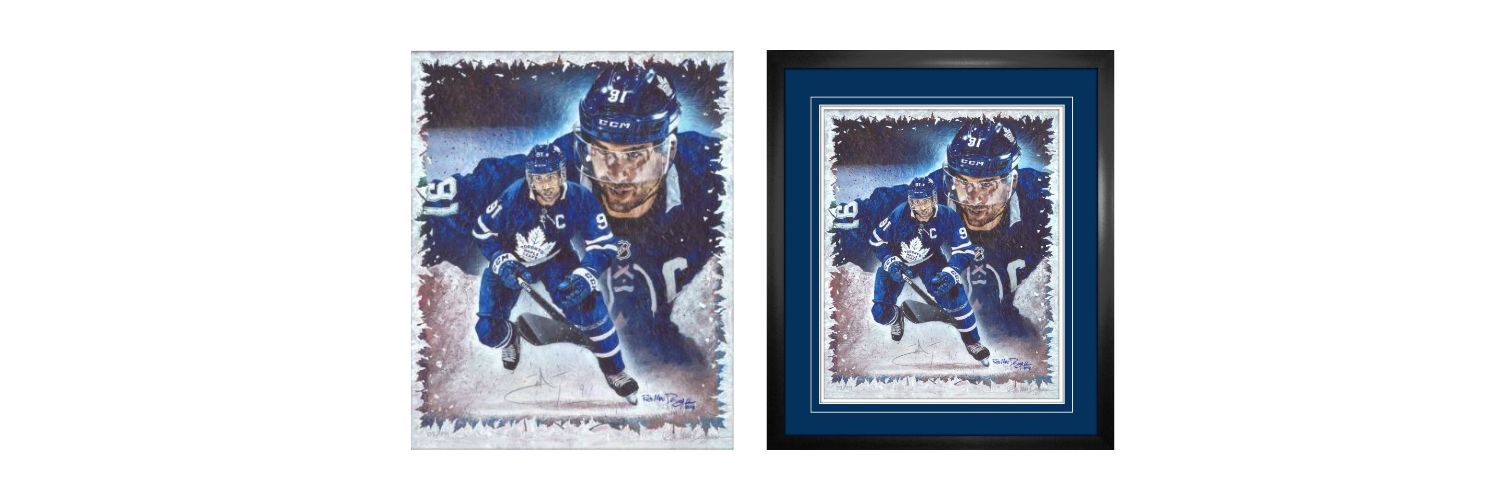 John Tavares and Rob MacDougall Dual-Signed Toronto Maple Leafs Limited Edition Print 