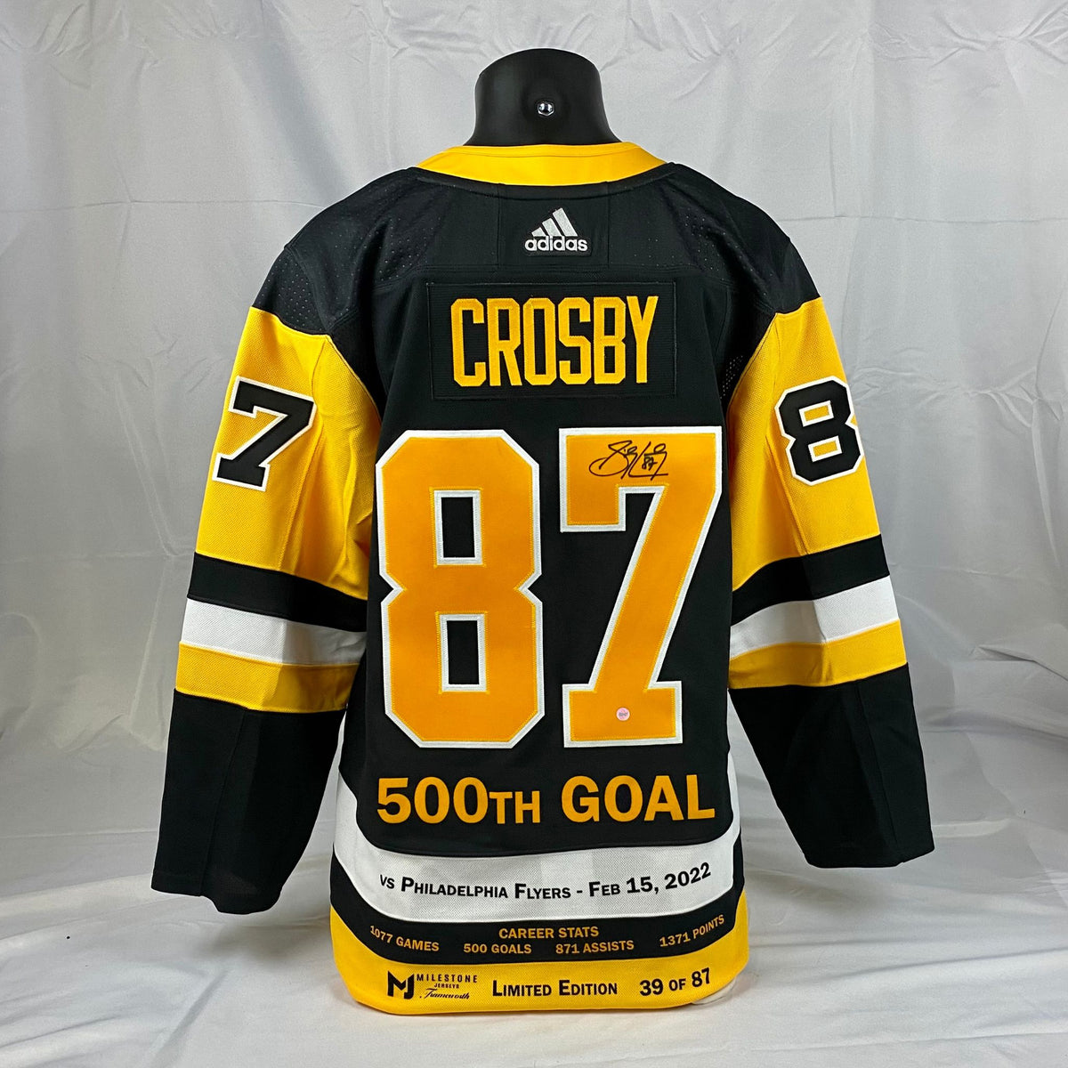 Sidney Crosby Signed Penguins Captain 2008 Winter Classic Jersey