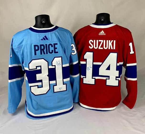 Nick Suzuki Autographed & Inscribed Red Adidas Montreal Canadiens Jersey -  Upper Deck