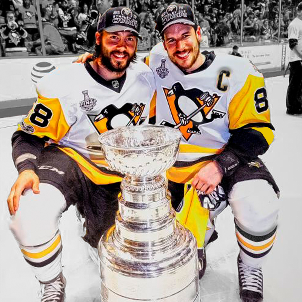 Bryan Rust Pittsburgh Penguins Unsigned Gold Alternate Jersey Skating vs. Boston  Bruins Photograph