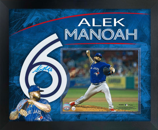 Alek Manoah Signed Number Frame with PhotoGlass Blue Jays - Frameworth Sports Canada 