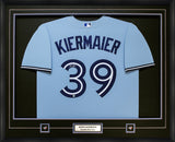 Kevin Kiermaier Signed Framed Jersey Toronto Blue Jays Powder Blue Nike Replica