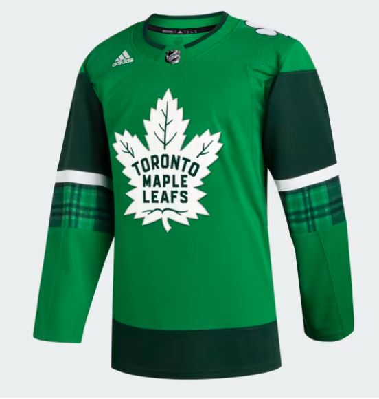 Toronto Maple Leafs Jersey St Pats Adidas 2021-2022 (HU0465) - Frameworth Sports Canada 