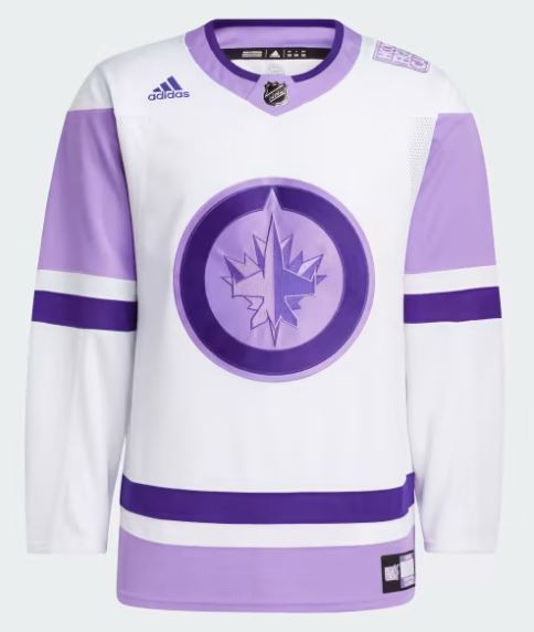 Winnipeg Jets Hockey Fights Cancer Adidas 2021-2023 (H56573)