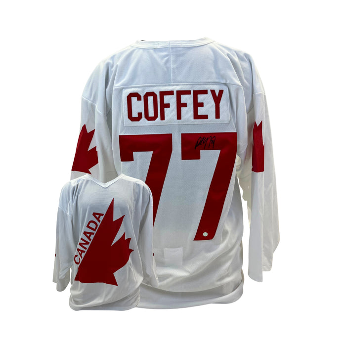 Paul Coffey Signed Team Canada 1987 Canada Cup White Replica Jersey