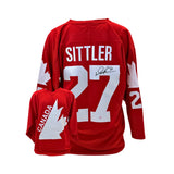 Darryl Sittler Signed Team Canada '76 Replica Red Jersey