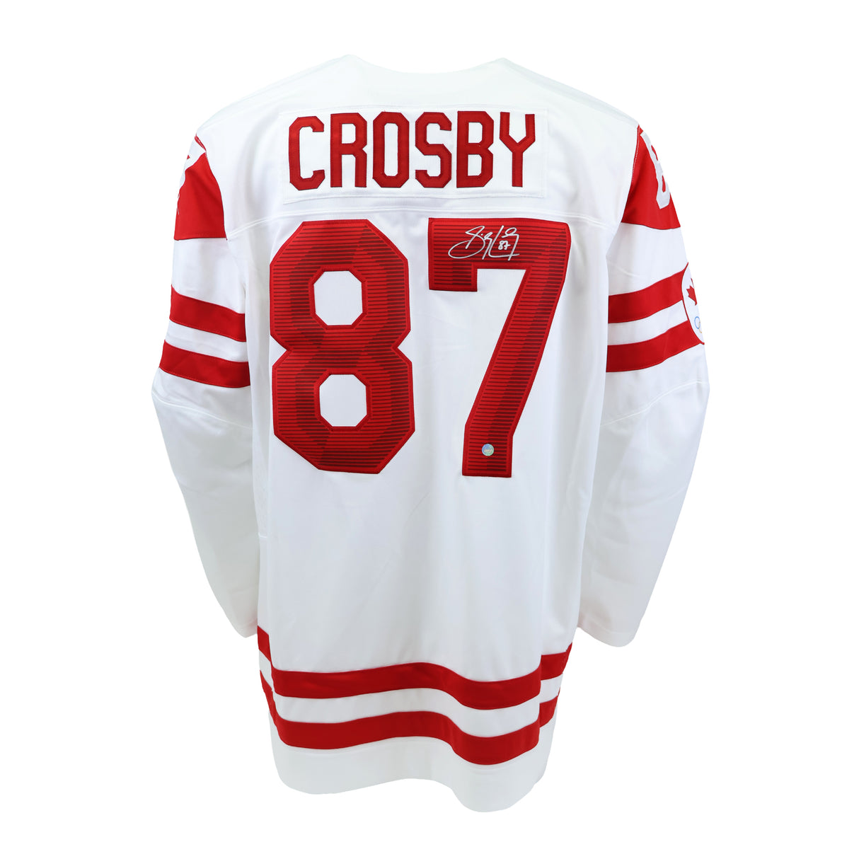 Auction Crosby Game Worn Jersey Sidney Crosby Signed Team Canada