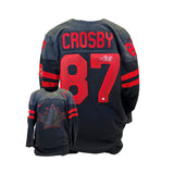 Sidney Crosby Signed Team Canada Replica 2022 Olympics Black Jersey