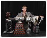 Connor Mcdavid 16x20 Unsigned Stretched Canvas 2023 Trophies-H