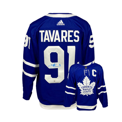 John Tavares Signed Jersey Toronto Maple Leafs Blue Pro Adidas with C
