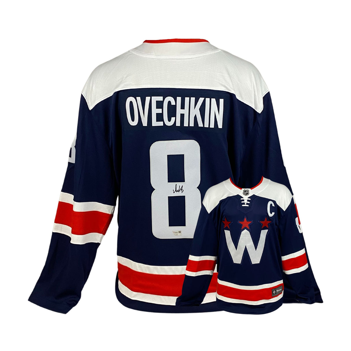 Alex Ovechkin Signed Jersey Capitals Alternate Navy Adidas