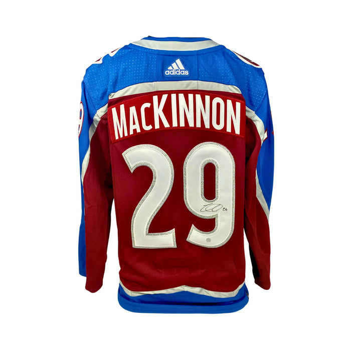 Nathan MacKinnon Signed Colorado Avalanche Burgundy Adidas Auth. Jersey