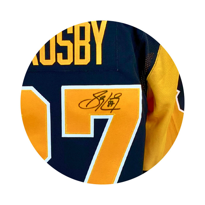 Sidney Crosby Signed Jersey Pittsburgh Penguins Black Adidas