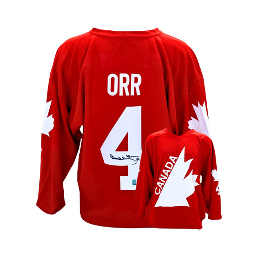 Bobby Orr Signed Team Canada 1976 Replica Red Jersey - Frameworth Sports Canada 