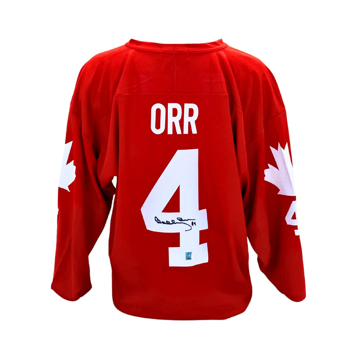 Bobby Orr Signed Team Canada 1976 Replica Red Jersey - Frameworth Sports Canada 