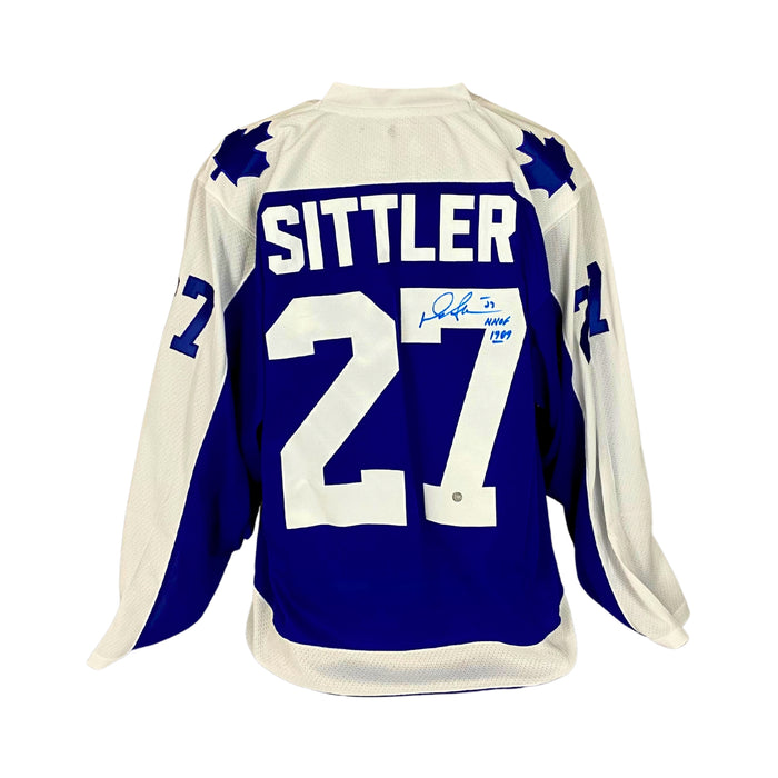 Darryl Sittler signed Toronto Maple Leafs Adidas Classic Jersey Inscribed with "HHOF 1989"