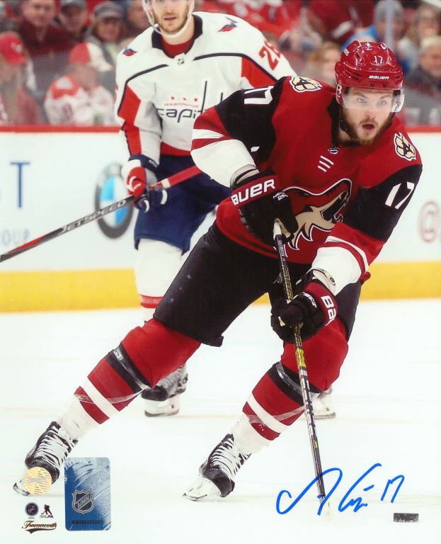 Alex Galchenyuk Signed 8x10 Unframed Arizona Coyotes Stick Handling Photo - Frameworth Sports Canada 