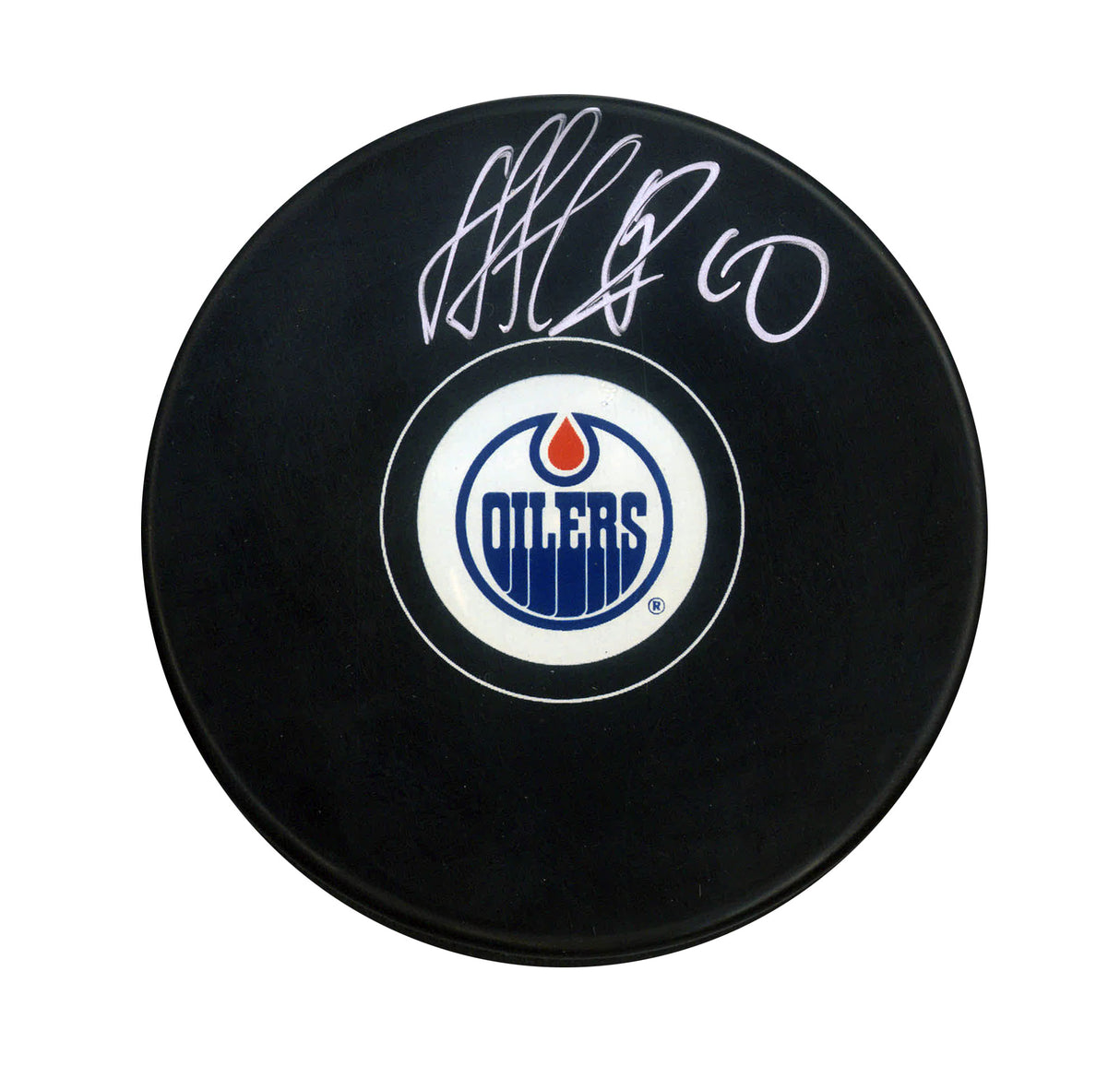 Nail Yakupov Signed Edmonton Oilers Puck