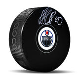 Nail Yakupov Signed Edmonton Oilers Puck