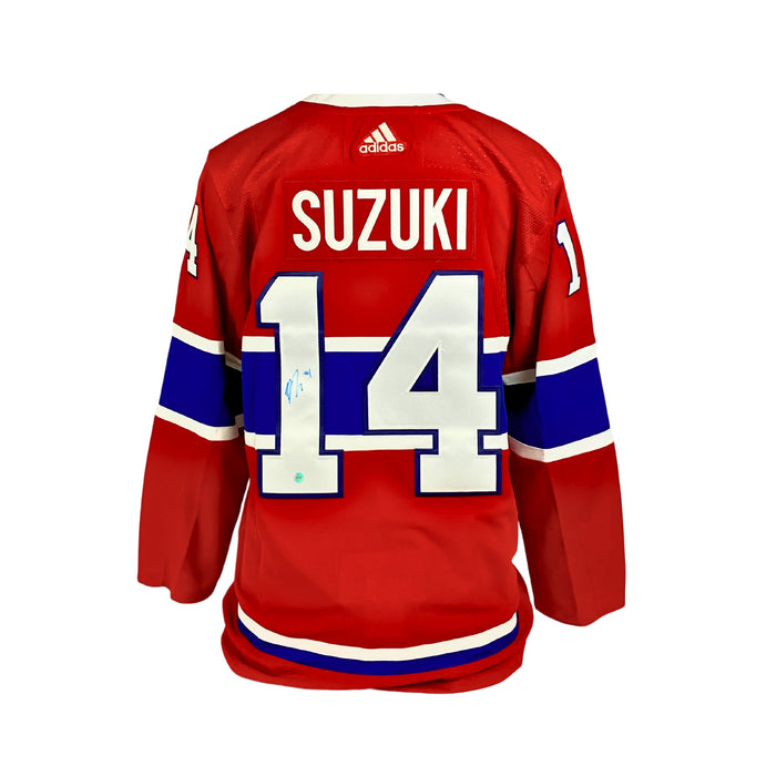 Nick Suzuki Signed Montreal Canadiens Adidas Auth. Jersey (Red)