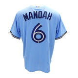 Alek Manoah Signed Toronto Blue Jays Replica Nike Powder Blue Jersey